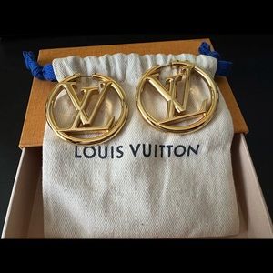 Louis Vuitton Gold Hoops